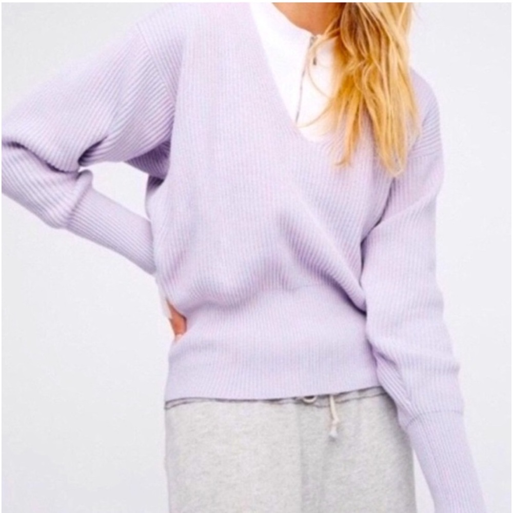Revolve Free People Allure Lavender Pullover Sweater-XS